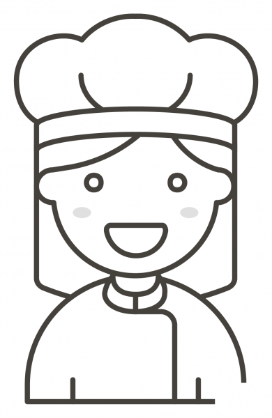 Woman Cook coloring page image