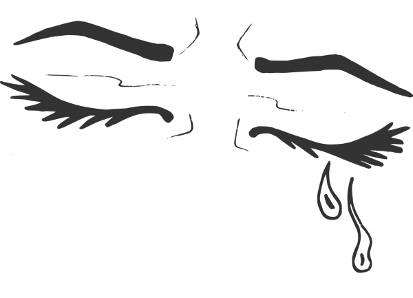 Woman Crying coloring page image