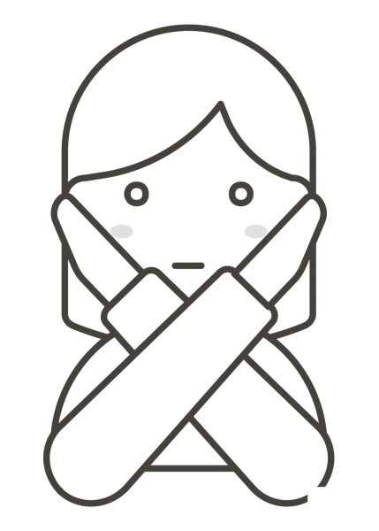 Woman Gesturing No coloring page image