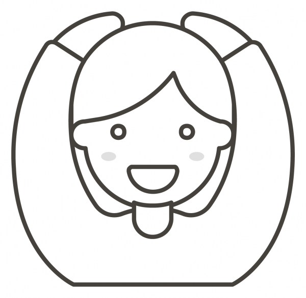 Woman Gesturing Ok coloring page image