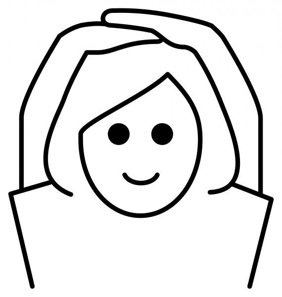 Woman Gesturing Ok Emoji coloring page image