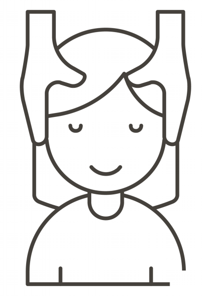 Woman Getting Massage coloring page image