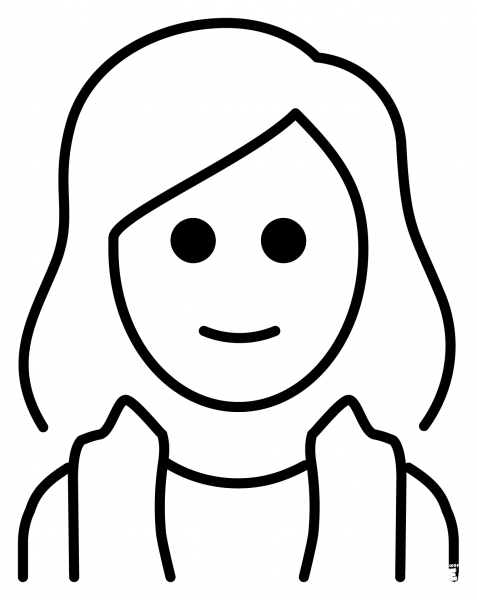 Woman in Steamy Room Emoji coloring page image