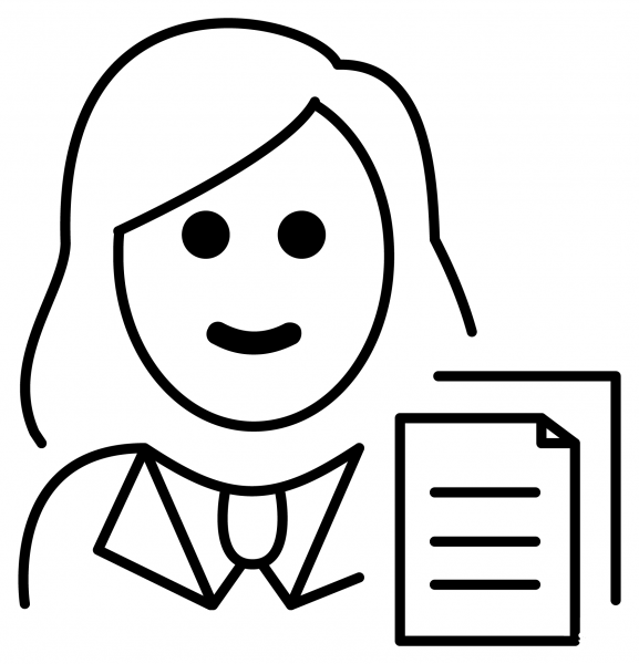 Woman Office Worker Emoji coloring page image