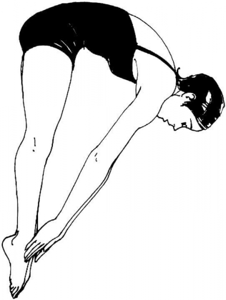 Woman Swimmer  coloring page image