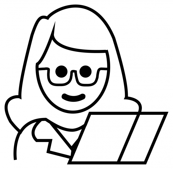Woman Technologist Emoji coloring page image