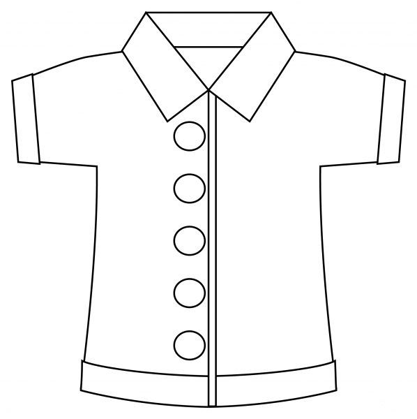Women’s Clothes coloring page image