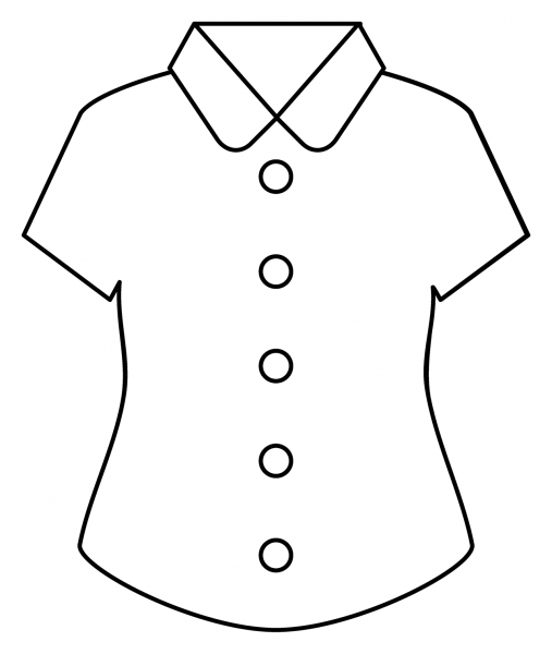 Women’s Clothes Emoji coloring page image
