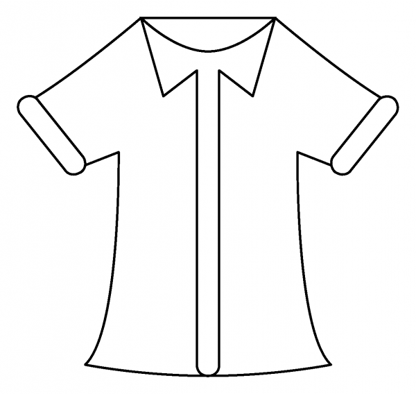 Women’s Clothes Emoji coloring page image