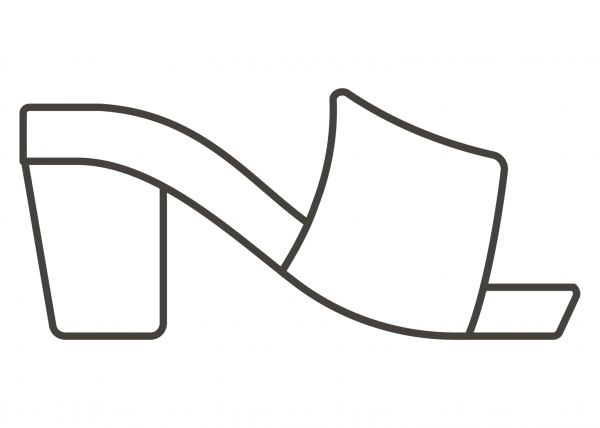 Women’s Sandal coloring page image