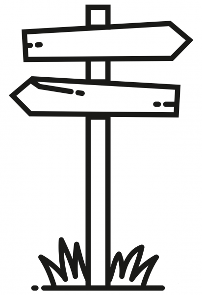 Wood Sign coloring page image