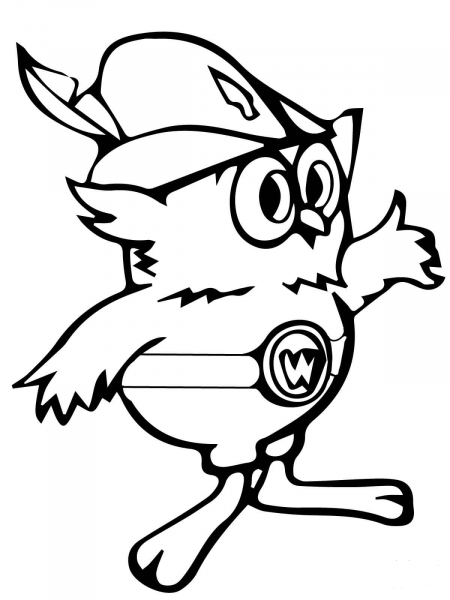 Woodsy Owl coloring page image