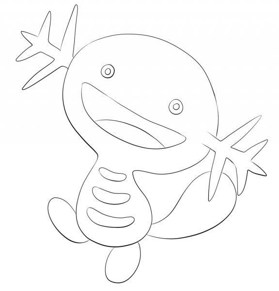 Wooper coloring page image
