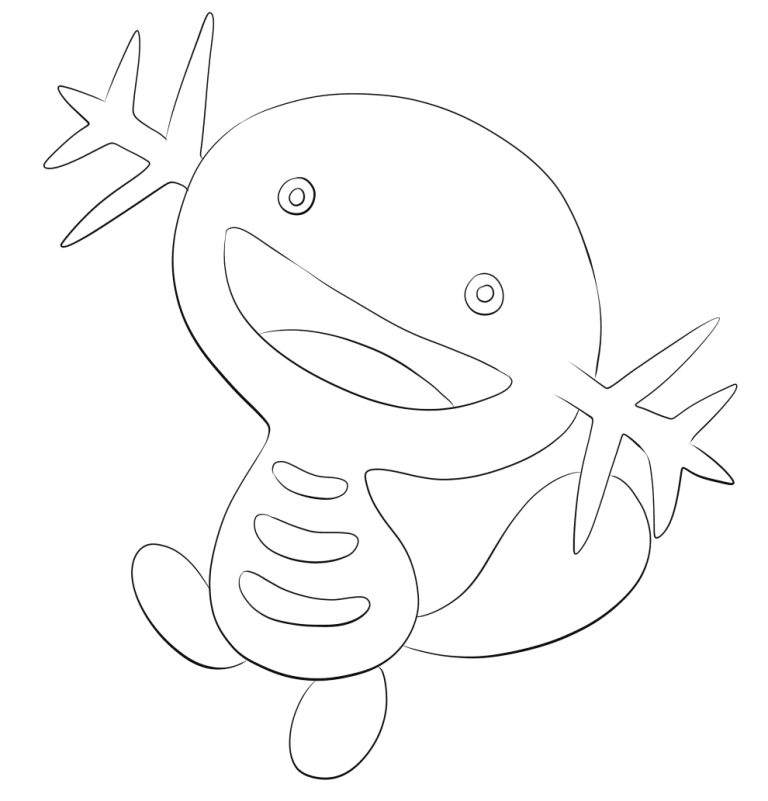 Wooper coloring page - ColouringPages