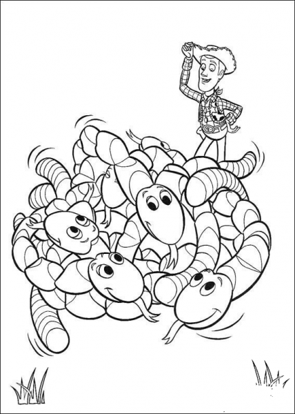Worms  coloring page image