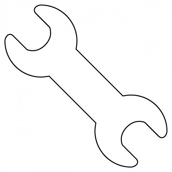 Wrench Emoji coloring page image