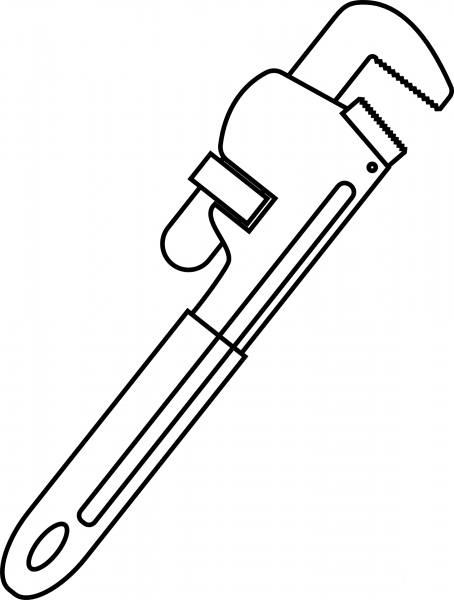 Wrench Tool coloring page image