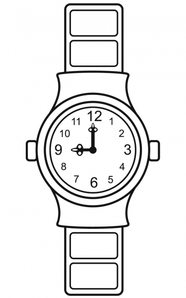 Wrist Watch coloring page image