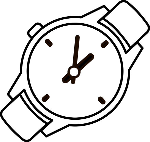 Wrist Watch coloring page image