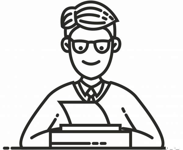 Writer coloring page image