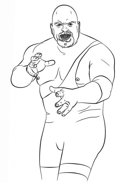 WWE The Big Show coloring page image
