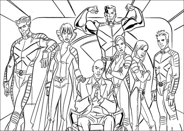 X Men 2 coloring page image