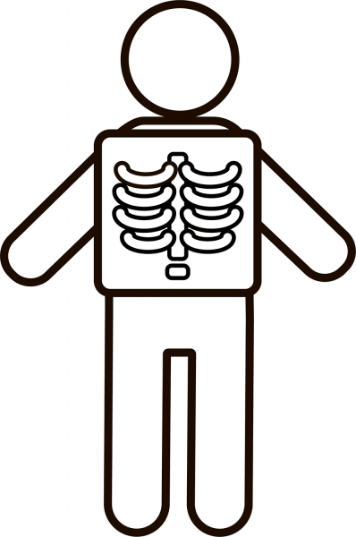 X Ray coloring page image