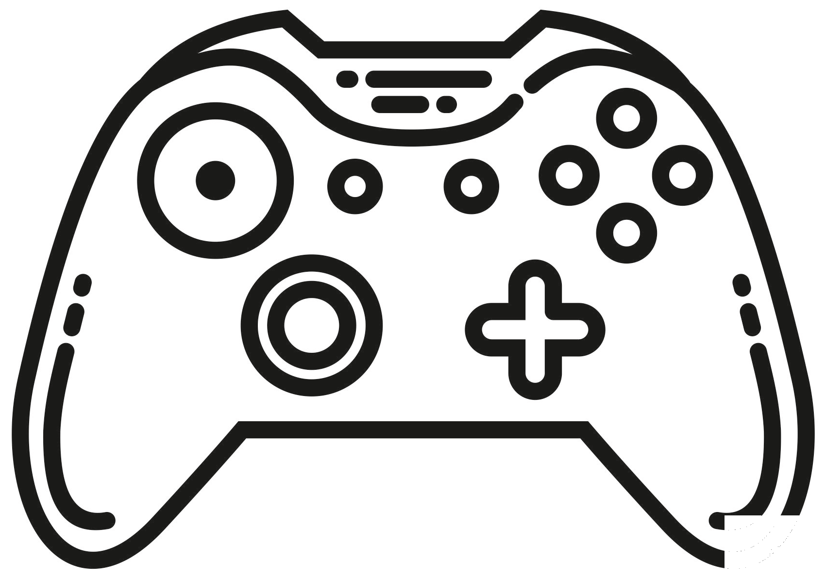 Xbox Controller Coloring Page Colouringpages