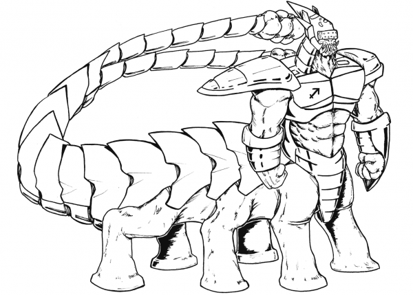 Xinlagain the Judge coloring page image