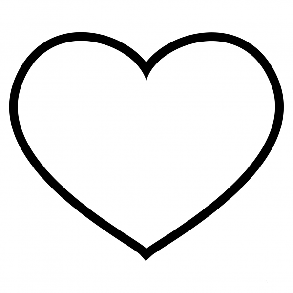 Yellow Heart Emoji coloring page image