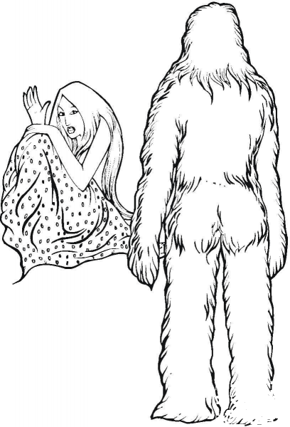 Yeti  coloring page image