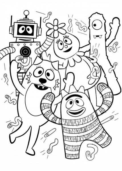 Yo Gabba Gabba! coloring page image