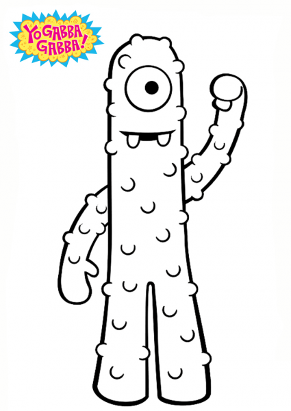 Yo Gabba Gabba! Muno  coloring page image