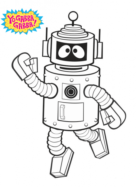 Yo Gabba Gabba! Plex coloring page image