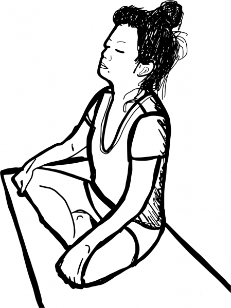 Yoga Meditation coloring page image