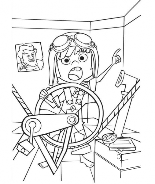 Young Ellie  coloring page image