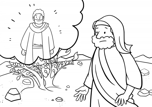 “Your Brother Aaron Will Speak to the People for You” coloring page image