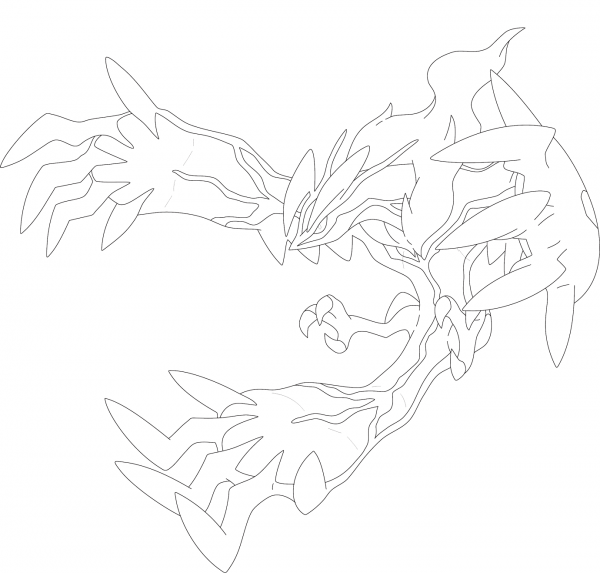 Yveltal coloring page image