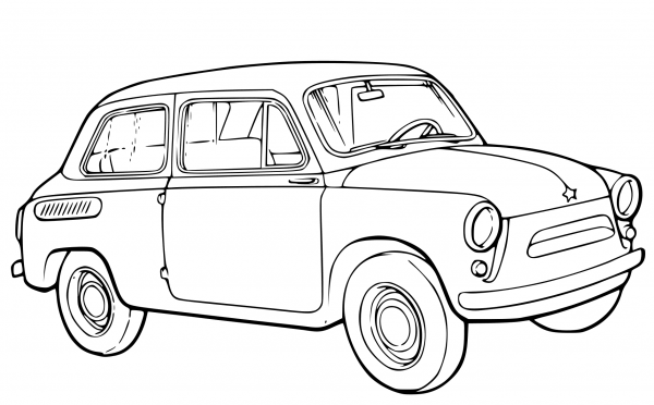 ZAZ 965 coloring page image