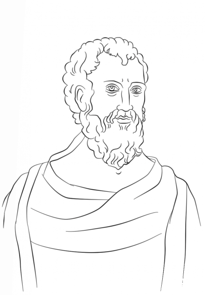 Zeno of Citium coloring page image