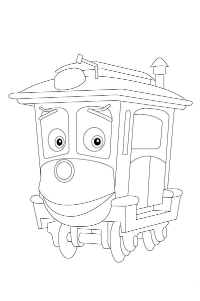 Zephie is Happy coloring page image
