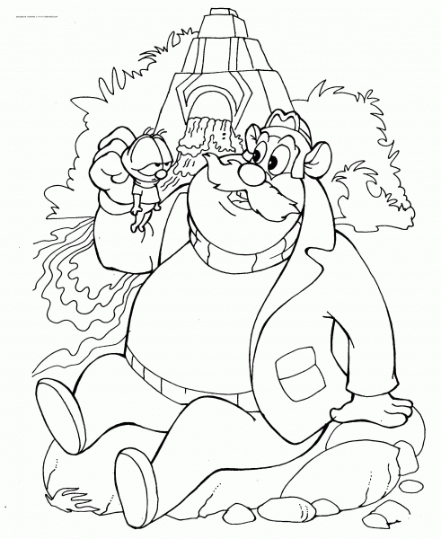 Zipper And Monty coloring page image
