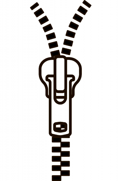 Zipper coloring page image