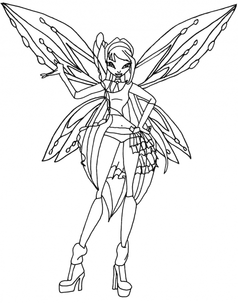 Zoomix Musa coloring page image
