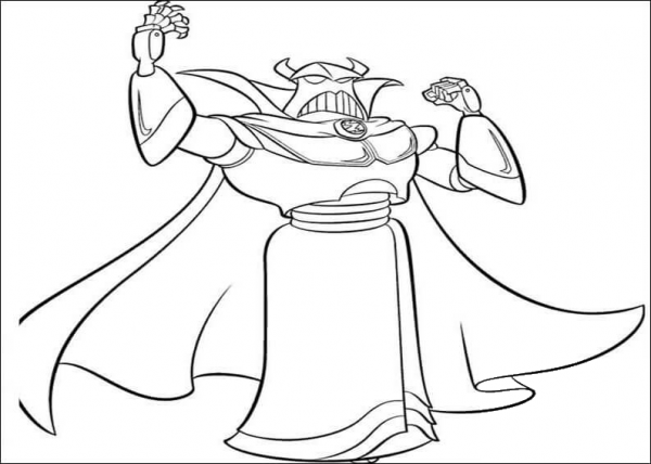 Zurg coloring page image