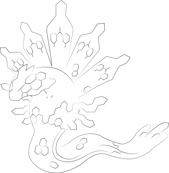 Zygarde in 50 Percent Form coloring page image
