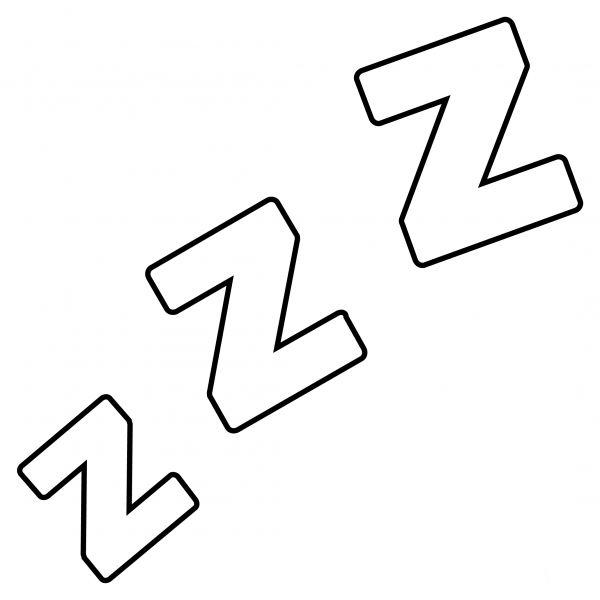 Zzz coloring page image