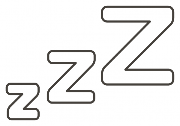 Zzz coloring page image