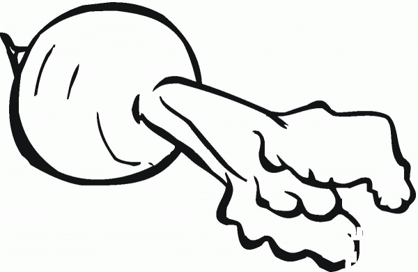 Beetroot coloring page image
