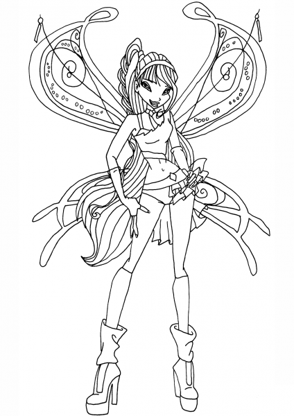 Believix Musa coloring page image